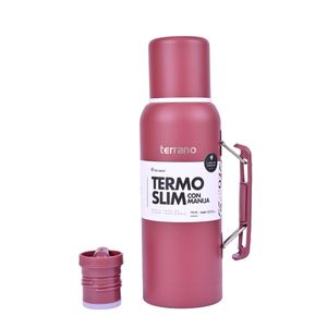 Termo Slim Con Manija Bordo 750 ml Terrano