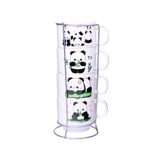 Caja Taza Con Soporte Sublimada 4 Pcs 150 ml