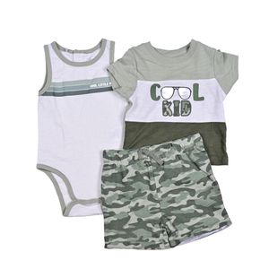 Conjunto X3 Piezas Verde Niño Quiltex
