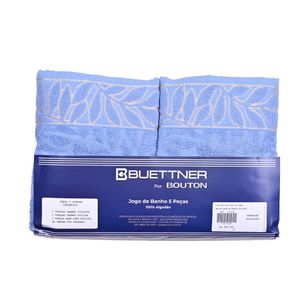 Juego De Toallas 5pz Tropical Azul Bouton