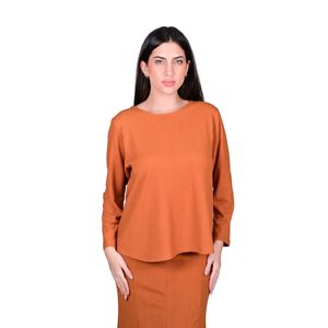 Remera Básica Manga Larga Terracota Mujer L’exclusif