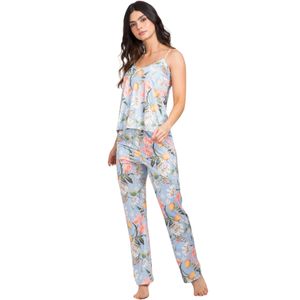 Pijama Azul Pantalón Manga Tirantes Mujer Talulah