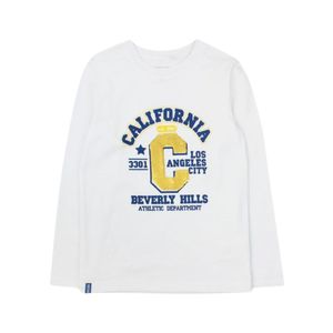 Remera Manga Larga Blanco Niño Ficcus
