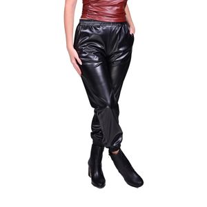 Jogger En Cuerina Negro Mujer Tiare