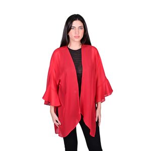 Spolverino En Gasa Ligero Rojo Mujer L'exclusif