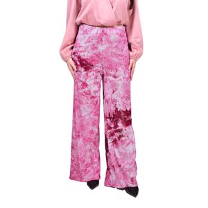 Pantalón Palazzo En Lentejuelas Bordó Mujer Juliette
