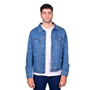 Campera Trucker Jeans Clásica Azul Medio Hombre Hummer