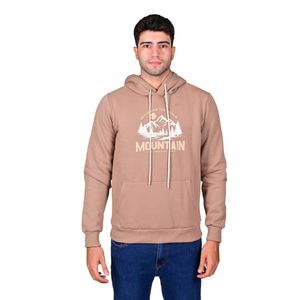 Canguro Con Capucha Fleece Mountain Graph Khaki  Hombre Connection