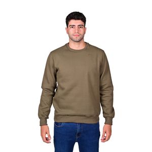 Sweater Basic Fleece Verde Hombre Connection