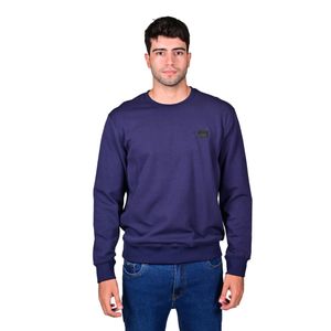 Sweater Clásico Manga Larga Basic Azul Hombre Hummer
