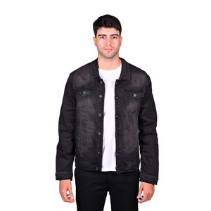 Campera Jeans Versátil Basic Negro Hombre Hummer