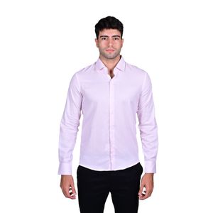 Camisa Manga Larga Rosa Fantasia Hombre Vila Finzi
