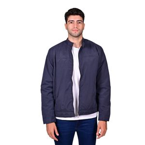 Campera Azul Masculina Cuello Mao Hombre New Green