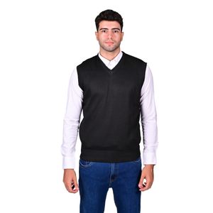 Chaleco Basic Plano Negro Masculino New Green
