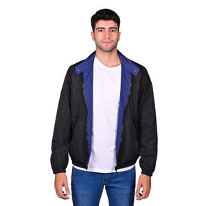 Campera Reversible Negro Azul Masculina Cuello Mao Modelo New Green