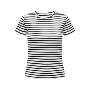 Remera Manga Corta Rayas Negras Mujer Jdy