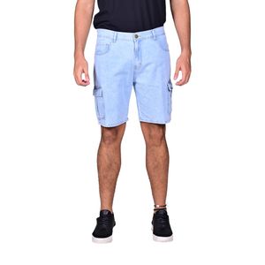 Bermuda Cargo Denim Celeste Hombre Connection