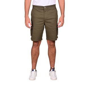 Bermuda Basic Cargo Verde Oliva Hombre Connection