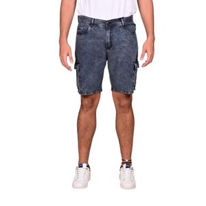 Bermuda Jean Cargo Negro Hombre Connection