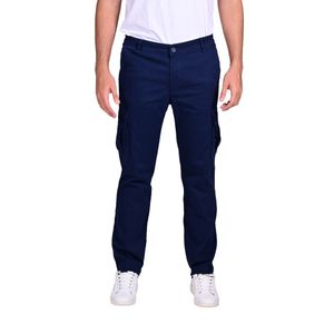 Pantalón Cargo Básico Azul Hombre Connection