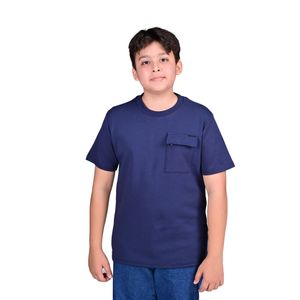 Remera Manga Corta Azul Marino Niño Hummer