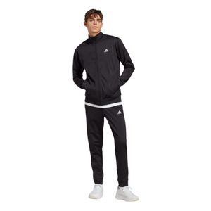 Conjunto Negro Lineal Logo Tricot Hombre Adidas Ajuste Clásico