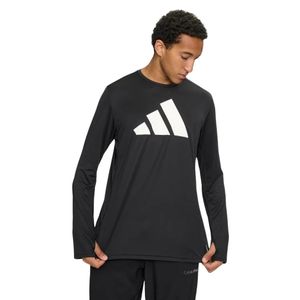 Remera Manga Larga Negra Run Ajuste Clásico con Tecnología AEROREADY Hombre Adidas
