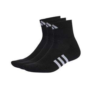 Medias Negras Acolchadas Corte Medio Performance – Pack de 3 Pares Adidas