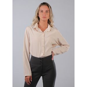 Camisa M/L Beige Suiza Lori Ann Talle Plus