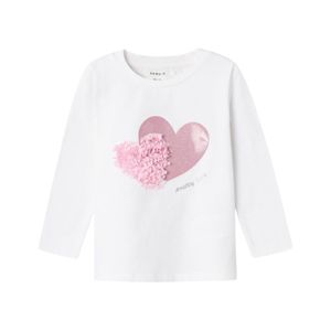 Remera Manga Larga Estampado 3D Marfil Niña Nameit