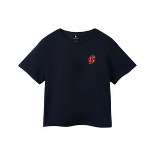 Remera Manga Corta Cereza Azul Marino Niña Nameit
