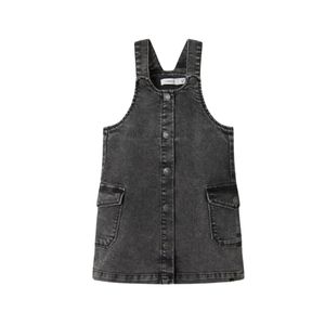 Vestido Jardinera Denim Negro Niña Nameit