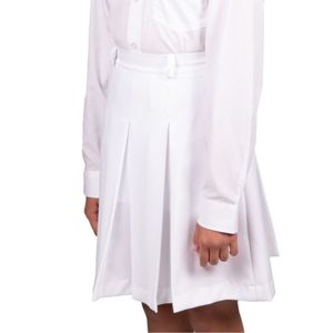 Pollera Blanca Dos Tablas Niña Palmer