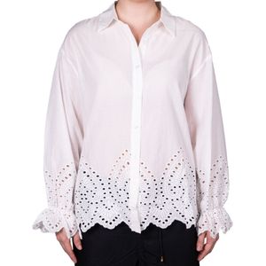 Camisa M/L Con Broderi Mujer Tiare