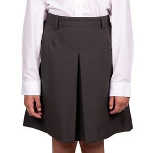 Pollera Gris Oscuro 1tabla C/ Pasa Cinto Niña