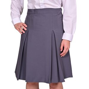 Pollera Gris 2 Tablas Adolescentes