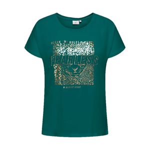 Remera M/C Verde Estampado Mujer Carmakoma