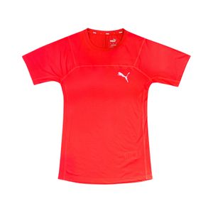 Remera Manga Corta Seasons Drycell Rojo Con Logo Blanco Hombre Puma