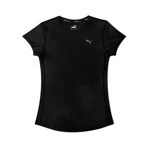 Remera Manga Corta Deportiva Run Favorites Velocity Negro Mujer Puma