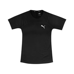 Remera Manga Corta Seasons Drycell Negro Con Logo Blanco Hombre Puma