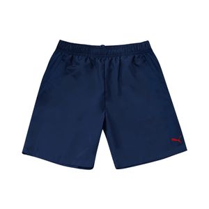 Short Deportivo Train All Day Woven Azul Marino Con Logo Rojo Hombre Puma
