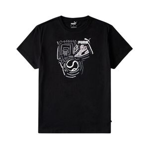 Remera Manga Corta Front Graphics Year Of Sport Negro Hombre Puma