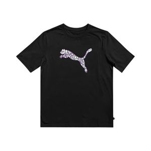 Remera Manga Corta Rebel Graphic Negro Niña Puma