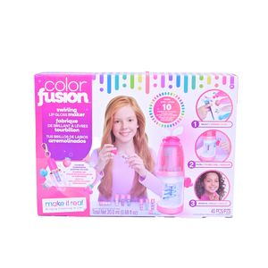Set de Brillo de Labios Arremolinado Make It Real – Kit de Belleza Creativo para Niñas