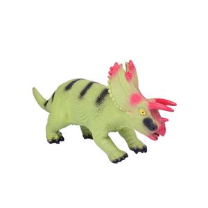 Dinosaurio Triceratops de Goma – Juguete Realista de 43 x 21 cm para Niños