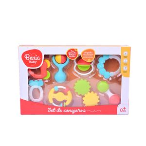 Sonajero Sensorial para Bebés – Estímulo Visual, Táctil y Auditivo