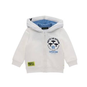 Campera Estampada Arctic Air Blanco Niños Original Marines