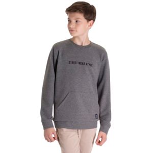 Canguro Con Estampa Street Wear Gris Niño TMX