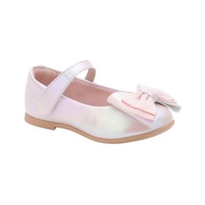 Chatita Iridiscente Con Lazo Modelo Combinado Color Rosa Niña Suacia
