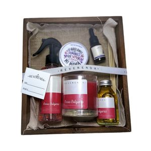 Difusor Aromático Kit Box Rústico Rosas Búlgaras Reverenda